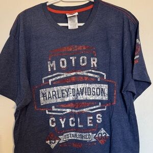 Harley-Davidson Men's Navy Graphic Tee